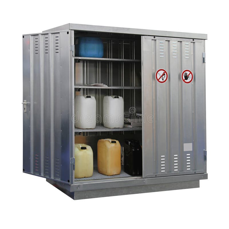 Hazardous materials storage stock photos