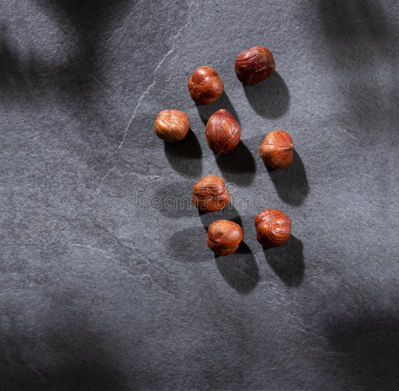 Hazelnut Nuts, Organic Dry Fruit Corylus Avellana Stock Image Image