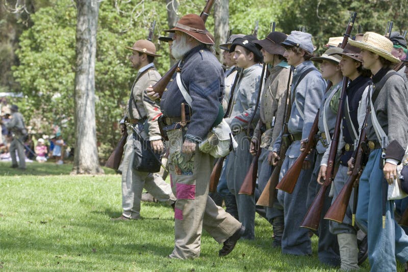 Civil War Re-Enactment 36 - Union Soldiers Editorial Photography ...