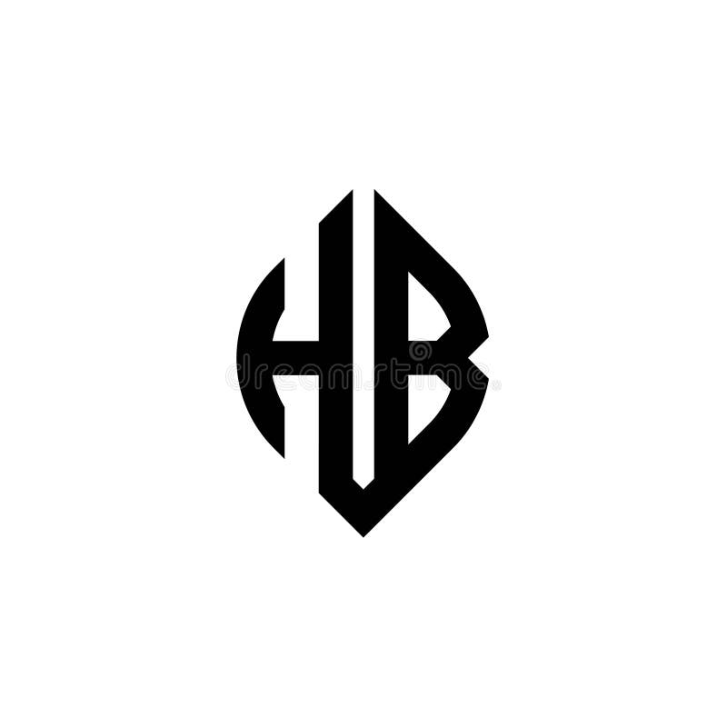 HB Logo Monogram Geometric Shape Style Stock Vector - Illustration of ...