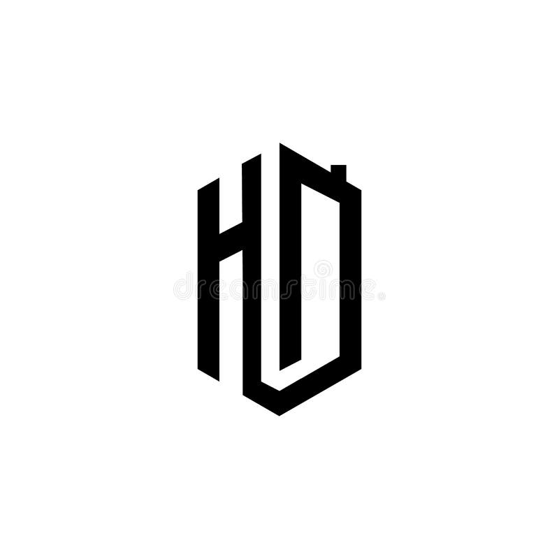 HD logo H D initial Letter design vector graphic concept illustrations