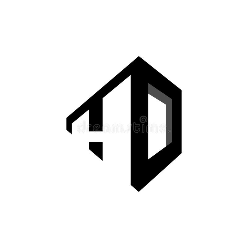 HD logo H D initial Letter design vector graphic concept illustrations