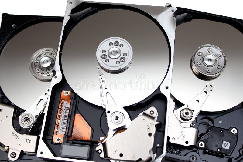 Inside Opened Hard Disk Drive (hdd) Stock Photo Image of byte, file