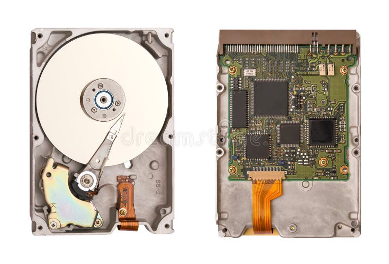HDD изолированное на белой предпосылке 2 стороны жёсткого диска Компьютерные микросхемы Внутри внутреннего трудного привода стоковое изображение rf HDD изолированное на белой предпосылке 2 стороны жёсткого диска Компьютерные микросхемы Внутри внутреннего трудного привода стоковое изображение rf