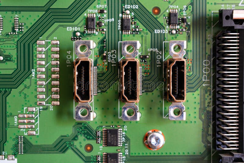 HDMI met en communication la norme pour relier les dispositifs visuels à haute définition photo libre de droits HDMI met en communication la norme pour relier les dispositifs visuels à haute définition photo libre de droits