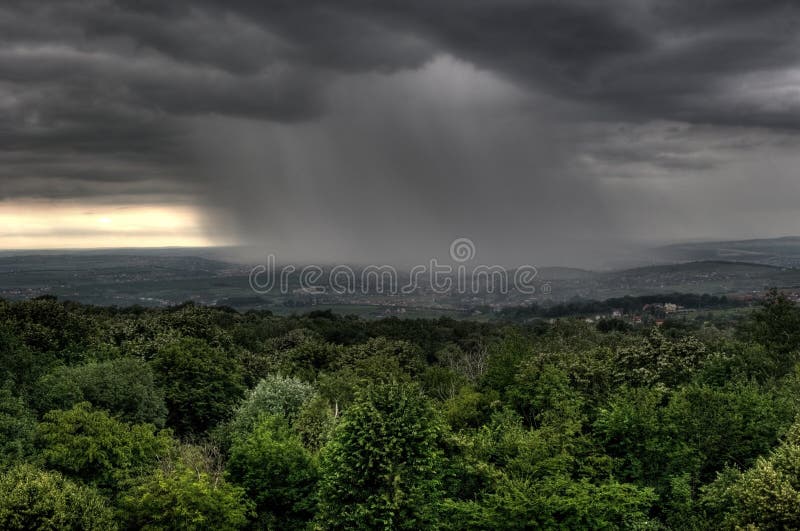 Extreme weather. Severe weather event with storm clouds over the city of Iasi, Romania. Extreme weather. Severe weather event with storm clouds over the city of Iasi, Romania.