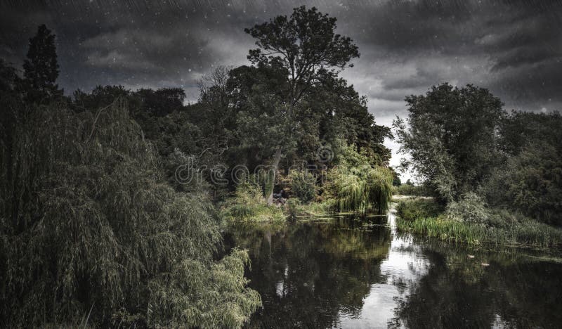 HDR Shot of a Moody River Scene