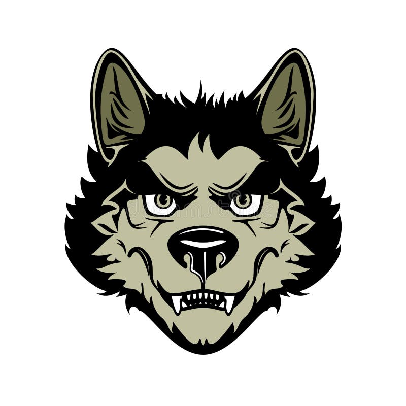 Werewolf head stock illustration. Illustration of generated - 3287319