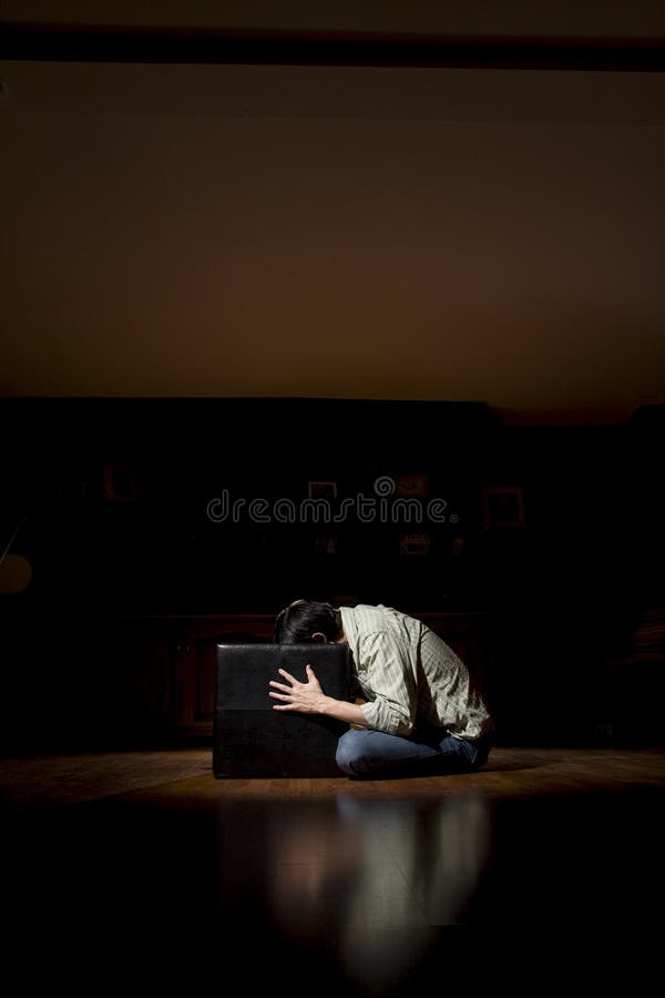 Head in box stock photo. Image of business, claustrophobia 24035654