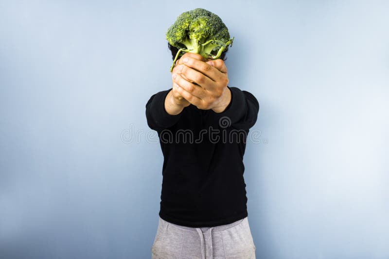 Head of broccoli stock photo. Image of hair, drink, ideas 31163402