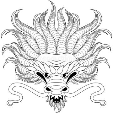 Dragon Adult Coloring Page Stock Illustrations – 705 Dragon Adult ...