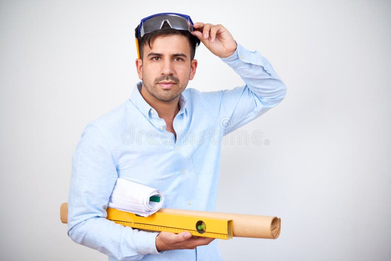 Young head engineer stock photos