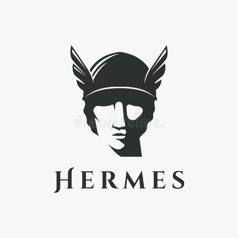 Head of God Hermes Logo Vector Icon Stock Vector - Illustration of head ...
