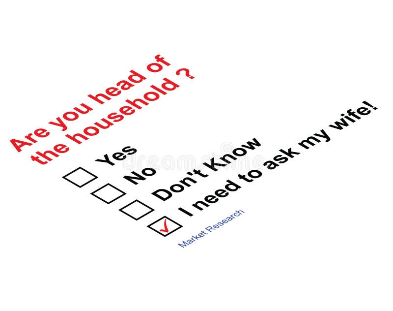 Head of household stock illustration. Illustration of comical 29376328