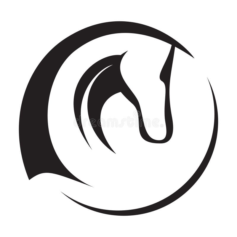 head hästsymbol stock illustrationer head hästsymbol stock illustrationer