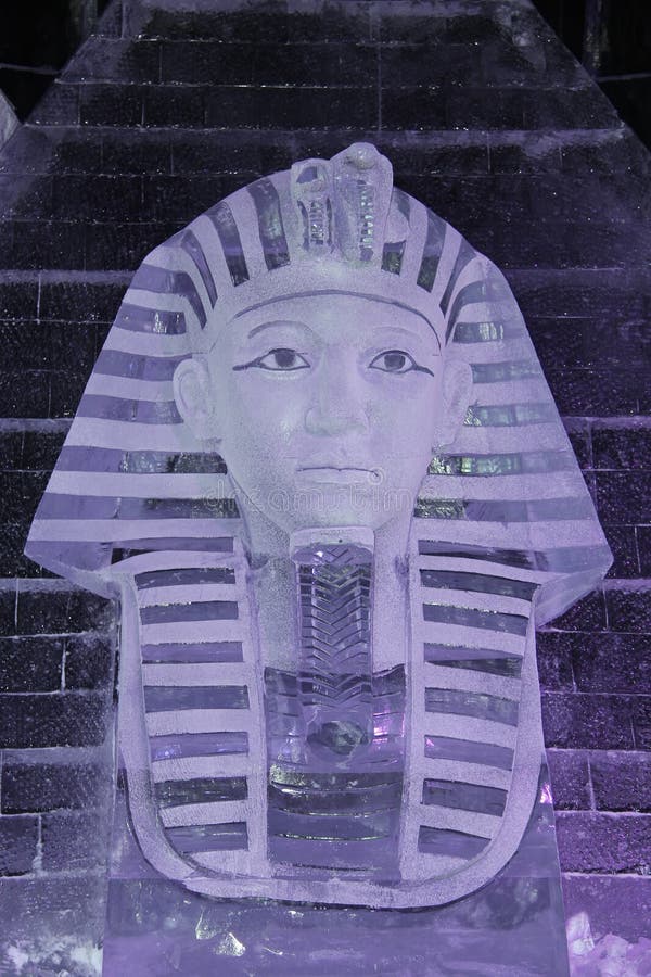 The Head Of The Egyptian Sphinx Of Ice Editorial Stock Photo Image of