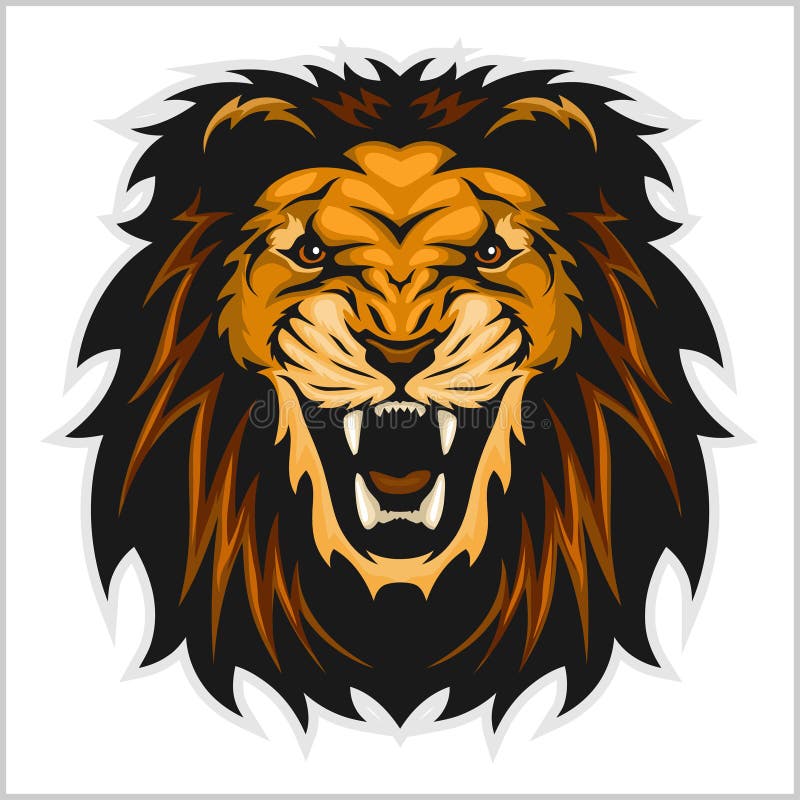 head illustrationlion vektor illustrationer head illustrationlion vektor illustrationer