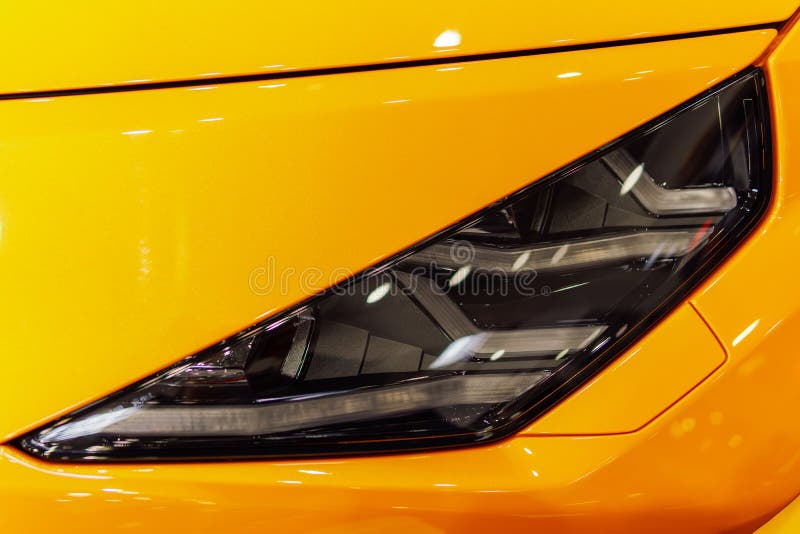Head Lights of Sports Car stock image. Image of front 116154257