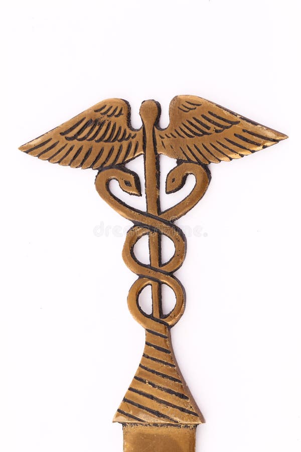 Head of Nurses Letter Opener with Medical Symbol Stock Photo Image of