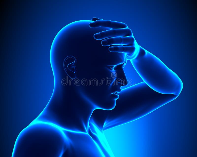 Head pain vector illustration