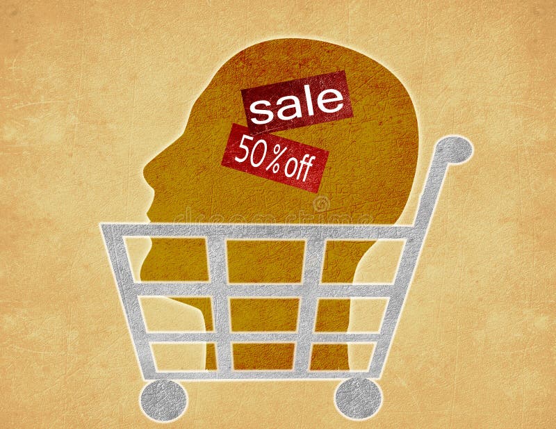 Head for sale stock illustration. Illustration of business 95004234