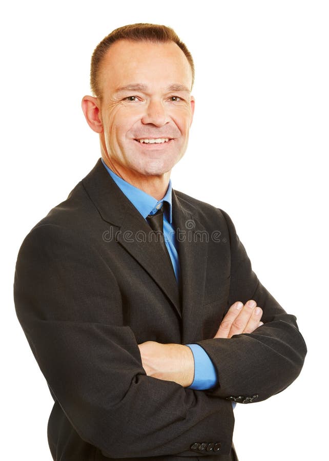 Head shot of smiling business man