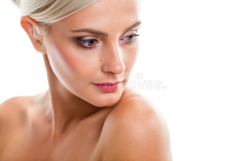 Head And Shoulders Of A Gorgeous Nude Woman Stock Image Image Of Care Fresh 52213147 