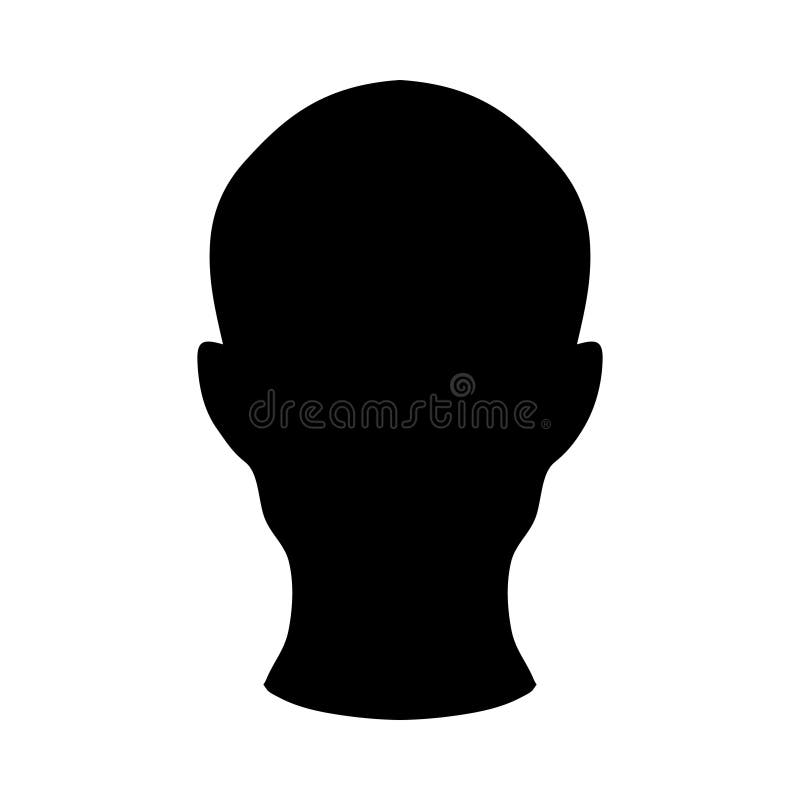 Head silhouette. Vector illustration stock illustration