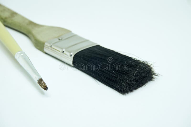 Head of paintbrush stock image. Image of blue, object 126872359