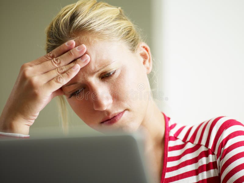 Headache stock image