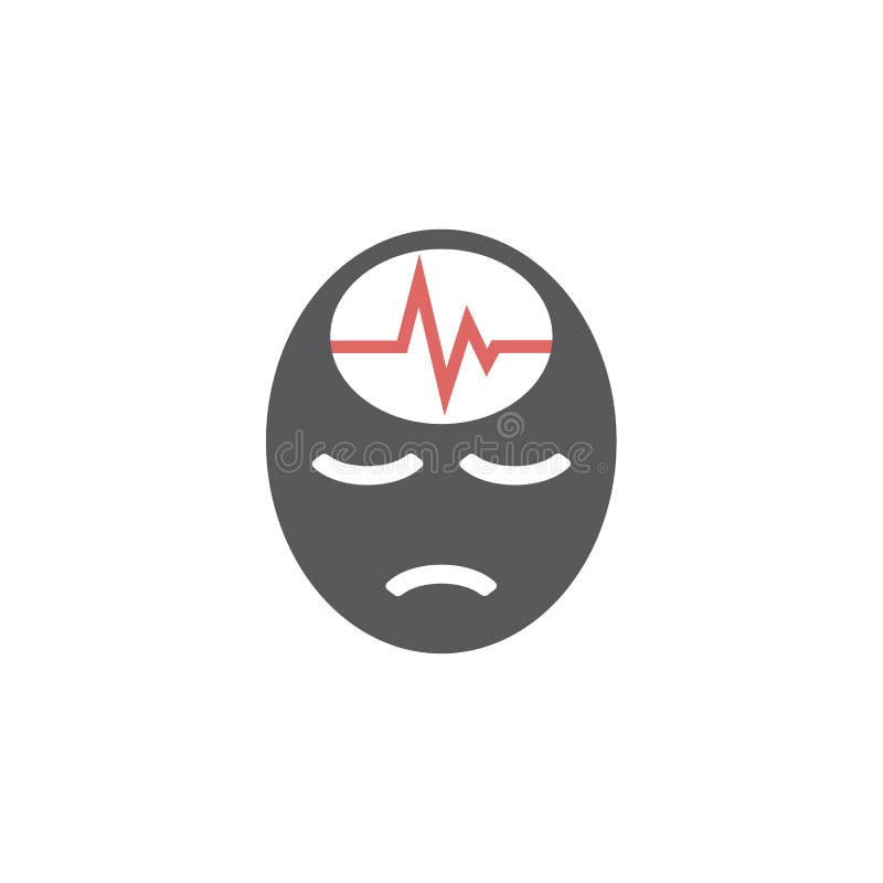 Headache Sign. Vector Icon for  Graphic. Stock Vector Illustration