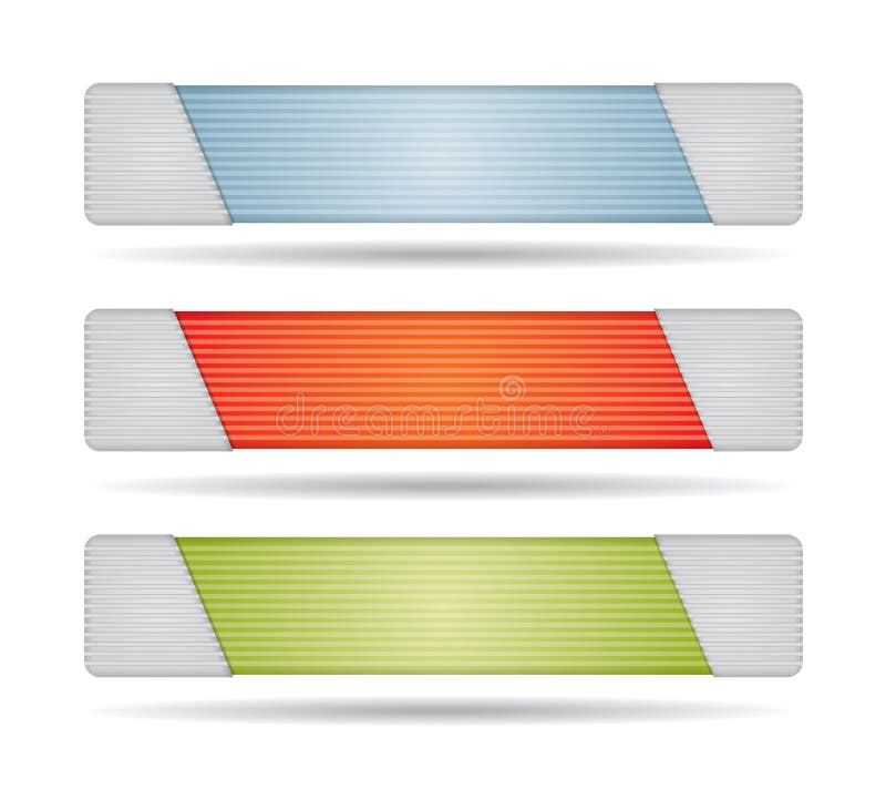 Header or Banner Design Set Stock Vector - Illustration of icon, shape