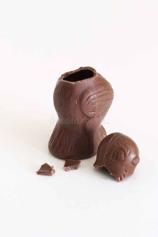 Headless chocolate chicken