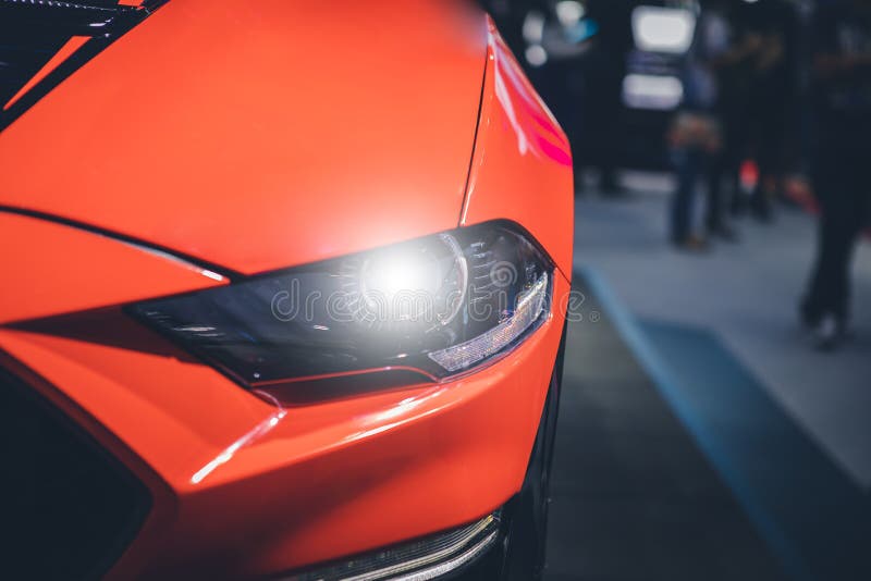 Headlight Car Projector/LED of a Modern Luxury Technology Stock Image Image of modern, light