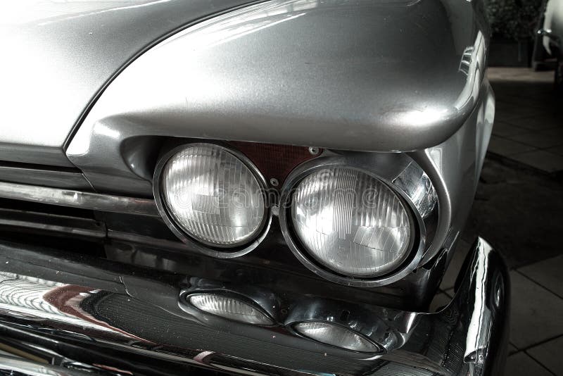 Headlight old car stock image. Image of industry, color 32387403