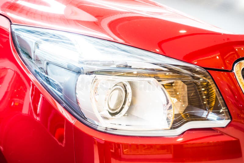 Headlights lamp car stock image. Image of automotive 77914037
