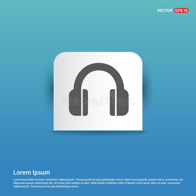 Headphones earphones and stylized stickers icons Vector Image