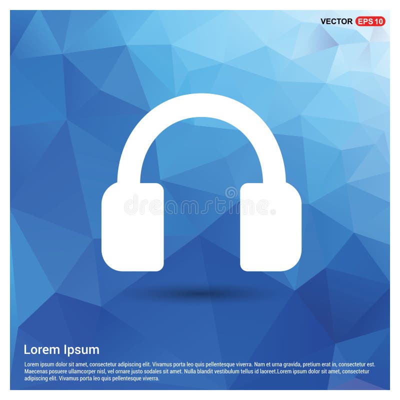 Headphone icon stock vector. Illustration of design 132443493