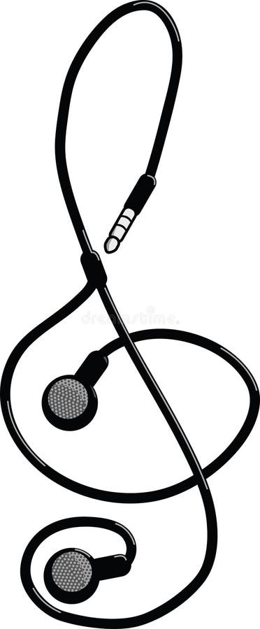 Headphone Music stock vector. Illustration of cartoon - 23108478