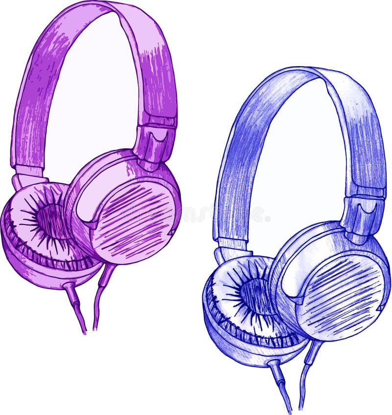 Headphone stock vector. Illustration of audio, image 48495064