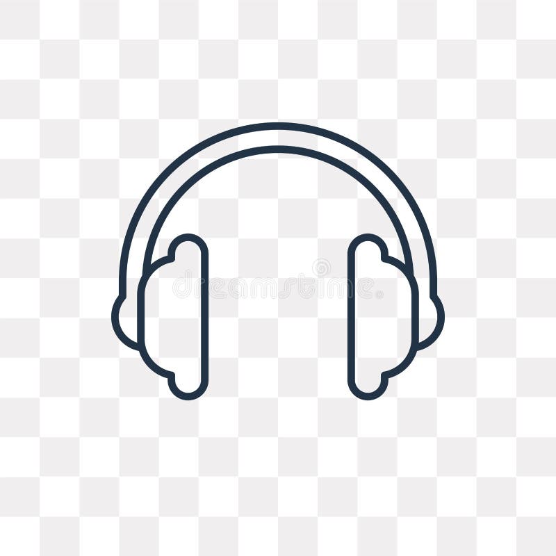 Headphones sign sticker style icon Royalty Free Vector Image