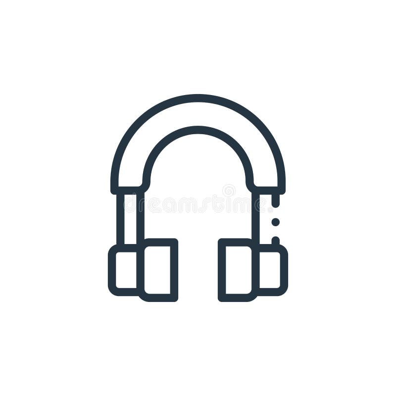 Headphone Vector Icon. Headphone Editable Stroke. Headphone Linear