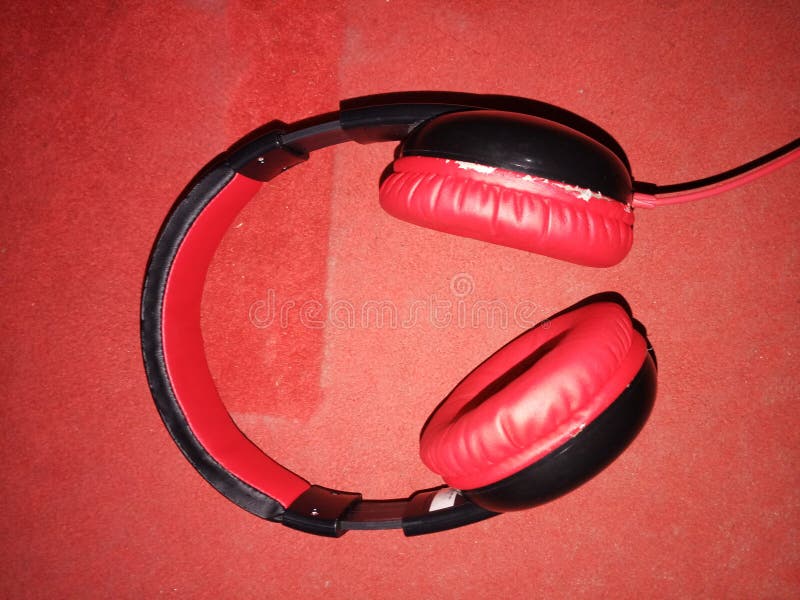 Headphonemusik royaltyfri bild