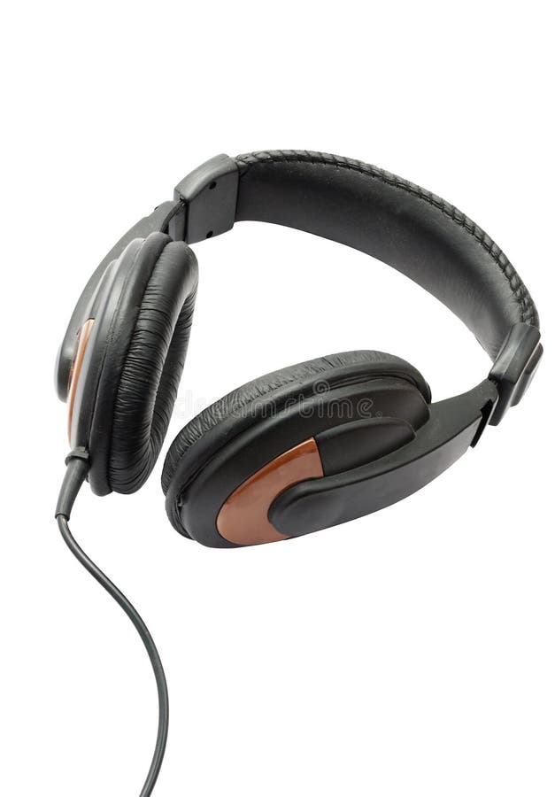 Headphones stock photo. Image of portable, cord, plastic 20433308