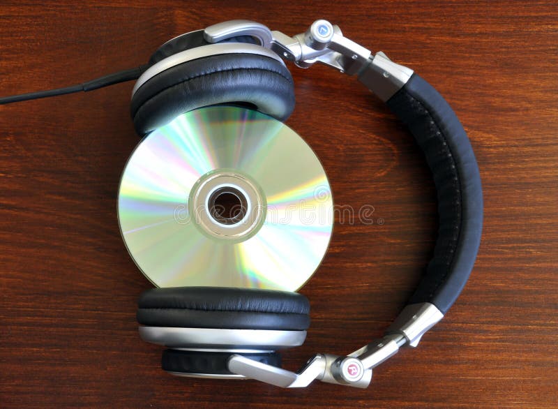 Headphones with a cd