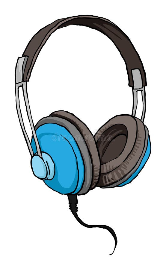 Headphones stock illustration. Illustration of idea, electricity - 42313086