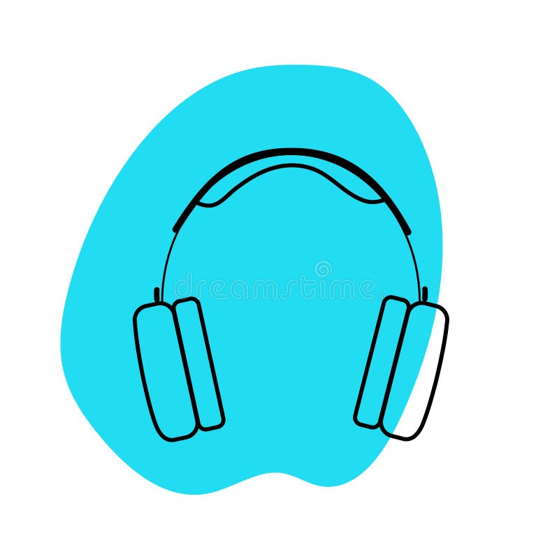 Headphones Icon Vector Illustration Headphones Symbol. Stock Vector