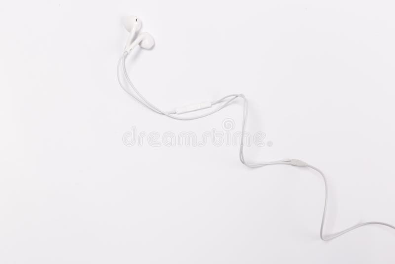 Headphones isolated. White headphones