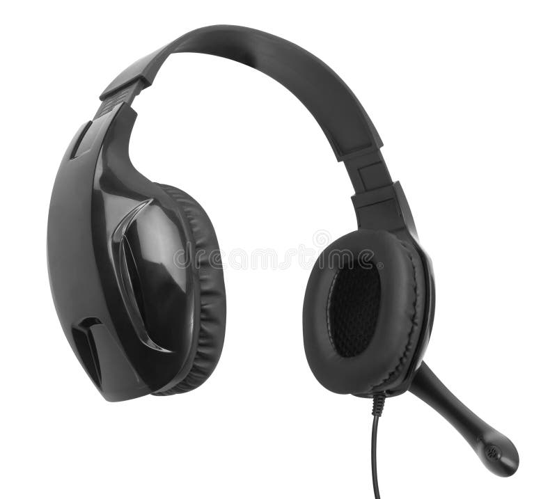 Headphones With A Microphone Stock Image Image of equipment