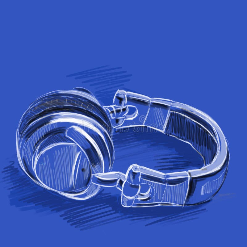 Headphones Sketched